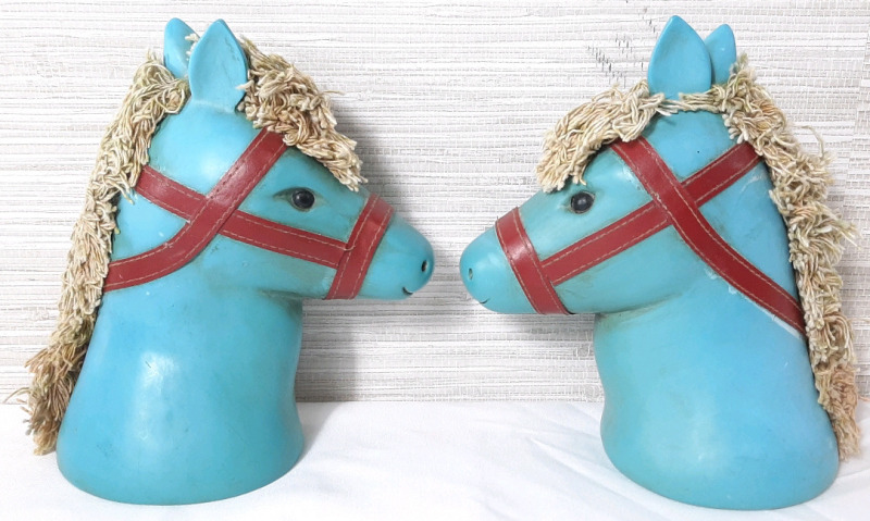 2 Vintage Tracy Porter Ceramic Pony Bookends 6&frac12;"X5"