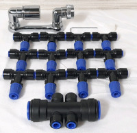 13 Water Push Fit Fittings & A Rotating Tap Extender