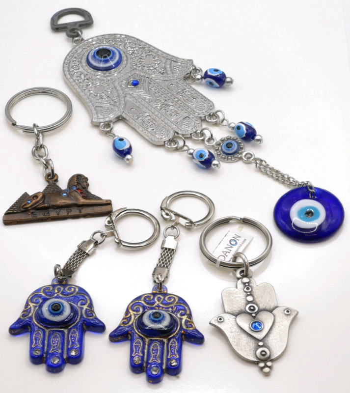 Hamsa Lucky Eye Keychains & Wall Hanging