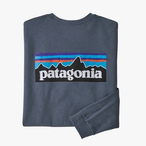 New PATAGONIA Men's Long-Sleeved P-6 Logo Responsibili-Tee (Size: XL)