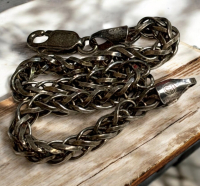 Sterling Silver 925 Thick Italian Rope Chain Bracelet Stamped