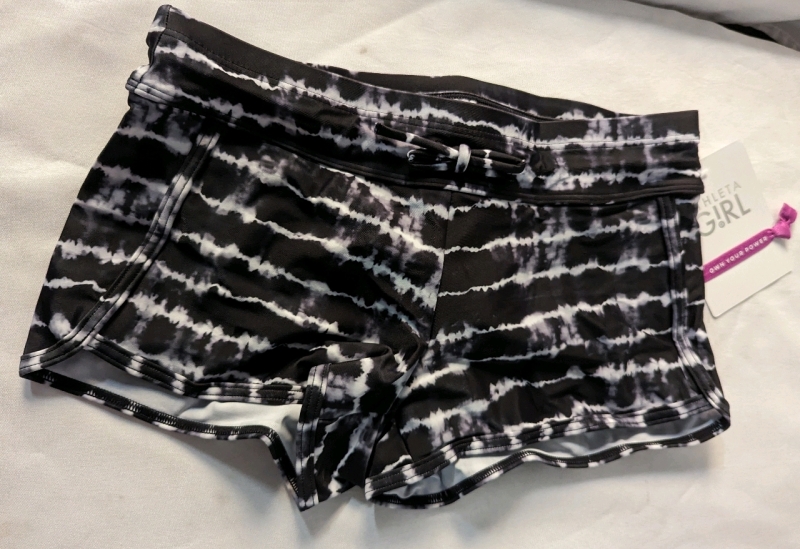 New Athleta Girl Cannonball Swim Shorts. L/12 Size
