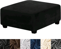 New Medium Stretch Velvet Ottoman Stock Photos Used. Measurement Guide in Photos