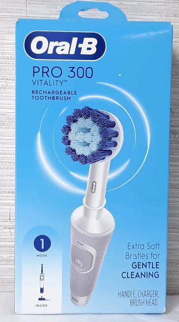 New Oral B Pro 300 Vitality Rechargeable Toothbrush