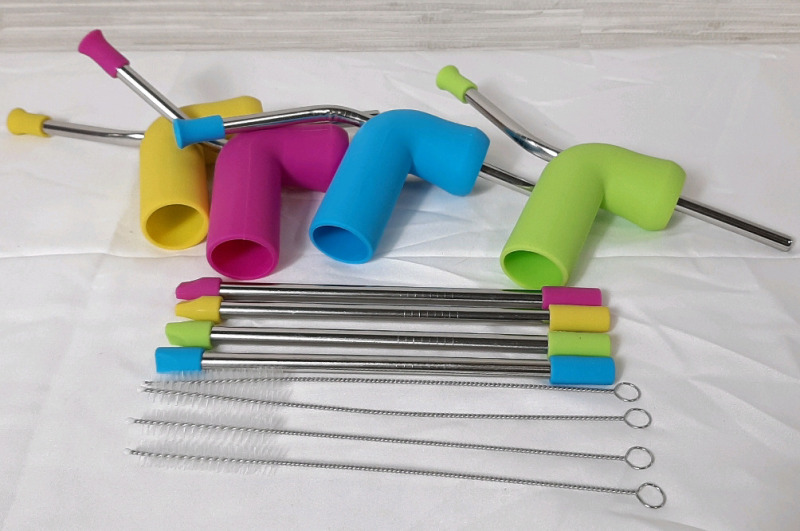 4 New Beer Snorkal Funnels In Four Different Colors with Replacement Pieces and Cleaning Brushes & Spiritual Cloth Wall Art (75"X60")