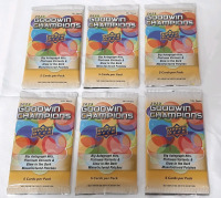 6 New Sealed 2023 Upper Deck Goodwin Champions Multi-Sport Trading Cards, Six Sealed Packs, Five Cards In Each Pack