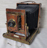 Antique 1895 - 1909 Thornton-Pickard Triple " Imperial " Extension Half Plate Mahogany Field Camera . - 2