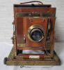 Antique 1895 - 1909 Thornton-Pickard Triple " Imperial " Extension Half Plate Mahogany Field Camera . - 4