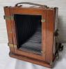 Antique 1895 - 1909 Thornton-Pickard Triple " Imperial " Extension Half Plate Mahogany Field Camera . - 8