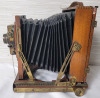 Antique 1895 - 1909 Thornton-Pickard Triple " Imperial " Extension Half Plate Mahogany Field Camera . - 9