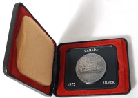 1972 Canadian Silver One Dollar Coin in Case