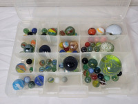85+ Assorted Marbles . Various Sizes & Patterns