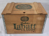 Wooden John Labatt Classic Special Extra Aged Beer Crate with Lid . Measures 17 3/4"&times;11.5"&times;12"