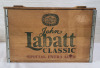 Wooden John Labatt Classic Special Extra Aged Beer Crate with Lid . Measures 17 3/4"&times;11.5"&times;12" - 2