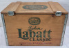 Wooden John Labatt Classic Special Extra Aged Beer Crate with Lid . Measures 17 3/4"&times;11.5"&times;12" - 5