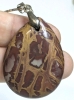 Gorgeous Polished Noreena Jasper Stone Necklace w Stamped 925 Sterling Silver Chain | 18" Long - 2