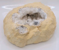 Moroccan Calcite Geode . Measures 2" tall & 5" diameter