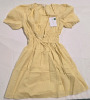 New Size XS Wayf Yellow Gathered Short Sleeve Mini Dress |* Retails For $130 * - 2