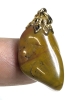 Mookaite Jasper & Arrowhead-Shaped Polished Stone Necklaces w Gold Tone Chains | Up to 24" Long - 2