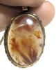 Gorgeous Bezel Set Agate in 1/28 18K GF Setting on 14K Gold Chain 20" Long - 5