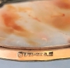 Gorgeous Bezel Set Agate in 1/28 18K GF Setting on 14K Gold Chain 20" Long - 6