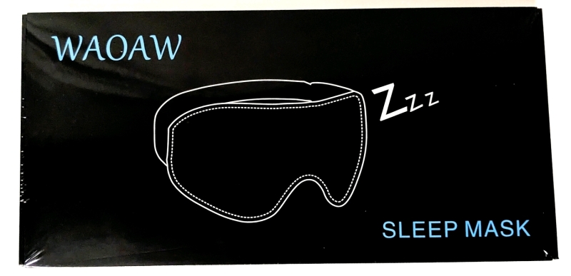 New WAOAW Unisex Light-Blocking Sleep Mask (Black) Great gifts / inventory