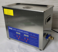 CO-Z 6L Ultrasonic Cleaner with Digital Timer & Heater , Model # PS-30A . Tested Powers Up , Not Tested Beyond Power Up