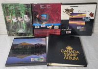 1993 - 1996 Collection of the Postage Stamps of Canada Books ( Only 1996 has Stamps ) plus 1851- 1967 Canada Stamp Album (Empty)