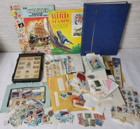 World Postage Stamp Lot & Stamp Collecting Accessories .