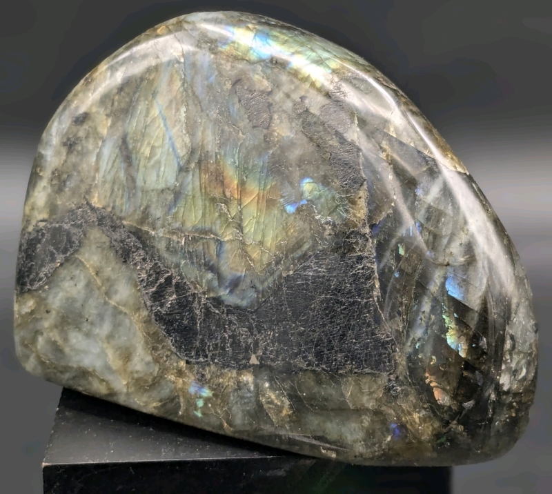 Large Gorgeous Piece of Polished Labradorite | Madagascar | 4.75" x 3.75" x 1.5" / Approx 1kg