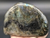 Large Gorgeous Piece of Polished Labradorite | Madagascar | 4.75" x 3.75" x 1.5" / Approx 1kg - 7