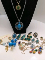 Colourful Jewelry Lot - Earrings, Necklaces & Ring