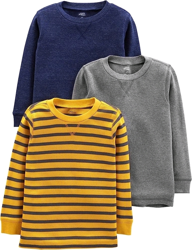 New CARTER'S 3-Pack Simple Joys Toddler Tee Thermals (Size: 5T)