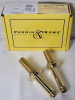 New - Perrin & Rowe Unlacquered Brass Straight Unions for Bridge Faucet & Shaw Kitchen Sink Basket Strainer , White . - 2