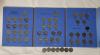 1922 - 1963 Canadian 5 Cent Nickels in Blue Book . All Slots have Correct Year . 47 Nickels