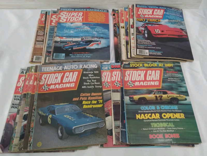 26 Stock Car Racing Magazines 1971-1979