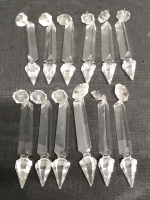 12 Vintage Crystal Chandelier Prisms