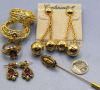 Masquerade Mask Brooch + Avon Earrings & Ring +++ - 2