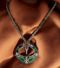 Vintage Celtic Signed Soldor Sol D&rsquo;or Irish Enamel Sword Shield Pendant Necklace - 3