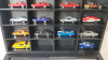 Chevy Nova Diecast Cars in Display Case . 26 Cars , Hotwheels , Johnny Lighting , Jada , Maisto . All Redlines are reissues . Case measures 16.5"×18" - 4