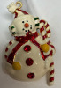 Rhinestone Enamel Snowman Brooch / Pendant 2.25 Inches - 4