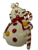 Rhinestone Enamel Snowman Brooch / Pendant 2.25 Inches - 6