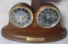 " The Bluenose " Desk Clock and Thermometer by The Bradford Exchange . Measures 12" tall & 9" wide . Tested Working - 3