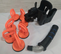 New Various Car Tool/Accessories Lot, 7 Car Dent Suction Clamps, Cup Holder, Car Door Handle For Elderly