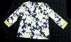 New Ladies Size Small TALBOTS &frac34; Sleeve Square Neck Effortless Jersey Tee | Ikat Floral | Retails for Over $50 - 2