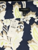 New Ladies Size Small TALBOTS &frac34; Sleeve Square Neck Effortless Jersey Tee | Ikat Floral | Retails for Over $50 - 3