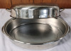 2 Pcs | Cooking Lot | Lifetime Custom Designed 1304 Stainless Steel Roasting Pan Measures 6.5" Tall & 17" Wide | & 1 Roll Of Aluminum Foil ( Unknown Length ) - 3