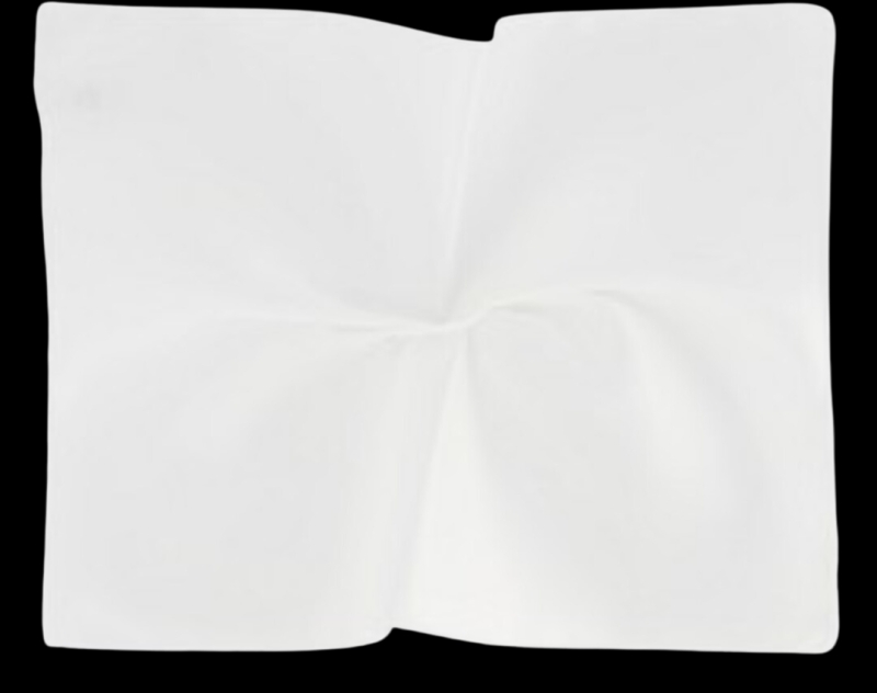 12 New Neil Allyn Satin White Pocket Squares / Hankies | 10.5" x 10.5"