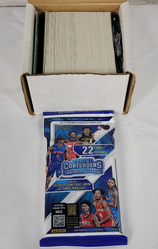 2023 - 2024 Panini Contenders NBA Basketball Sealed Wax Pack & 1993 - 94 Fleer NBA Basketball Series II Trading Card Set , Complete