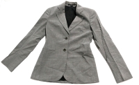 Ladies Size 2 | THEORY Wool Rory Broadway Heather Grey Blazer | Model: 9081109R